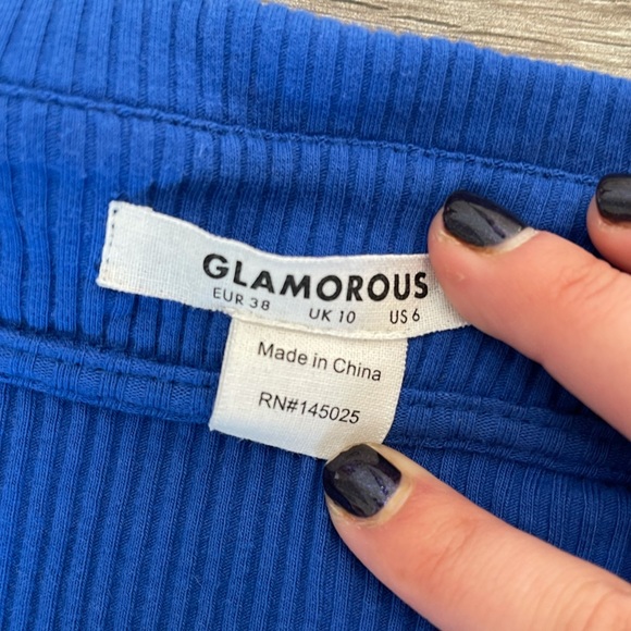 Glamorous Ribbed Collared Mini Dress - Picture 3 of 5